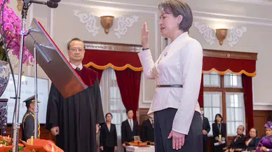 Başkanlık Seçimlerini kazanan Tayvan lideri yemin ederek göreve başladı