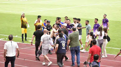 Burdur'da amatör maç sonunda gerginlik