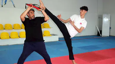 Tekvandoda Avrupa şampiyonu olan sporcunun hayali ailesine ev alabilmek