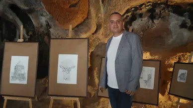 Gümüşler Manastırı’nda Karakalem Resim Sergisi açıldı