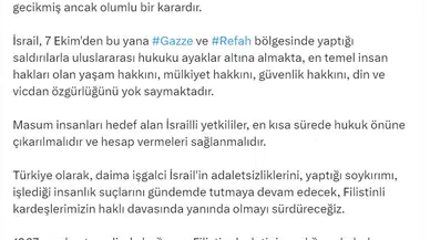 Bakan Tunç: Netanyahu için yakalama kararı başvurusu olumlu bir karardır
