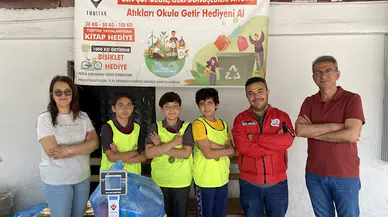 Evde oluşan atıkları geri dönüşüme kazandırıyorlar