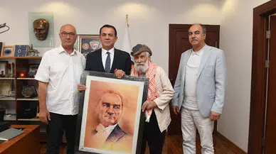 Etem Çalışkan, Başkan Özyiğit’e ziyaret 