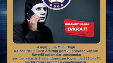 Bingöl’de 355 bin liralık dolandırıcılığı polis engelledi