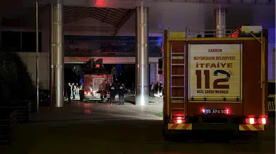 Samsun'da belediye binasında çıkan yangın söndürüldü