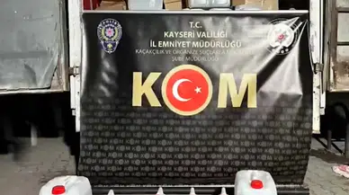 Kayseri'de kaçak etil alkol üreten 7 kişiye gözaltı