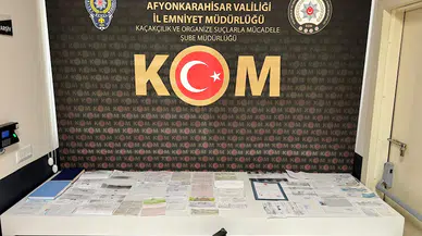 Afyonkarahisar'da tefecilik operasyonunda 9 gözaltı