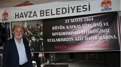Çerkes sürgününün 160. yılında hayatını kaybedenler için Havza'da mevlit okutuldu