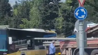 İstanbul- Ataşehir'de otobüsün camından direk girdi; yolcular ölümden döndü