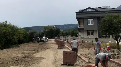 Kemer'de altyapı çalışmaları 