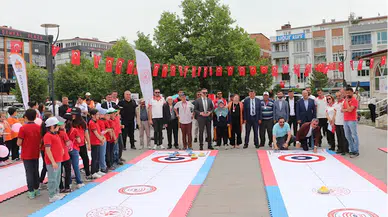 Havza'da Floor Curling Turnuvası düzenlendi