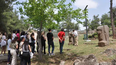 Gaziantep'te üniversite öğrencileri, ören yerlerini gezdi