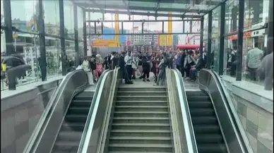 İstanbul- Şişli-Mecidiyeköy Metro İstasyonu'nda intihar girişimi: Seferler aksıyor-1