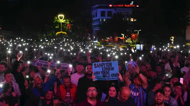 Trabzonspor taraftarları, Türkiye Kupası Final maçını dev ekrandan takip ediyor