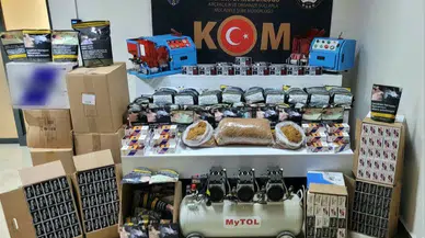 Elazığ’da 62 bin 800 makaron ele geçirildi
