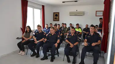 Jandarmaya orman yangını ile mücadele eğitimi
