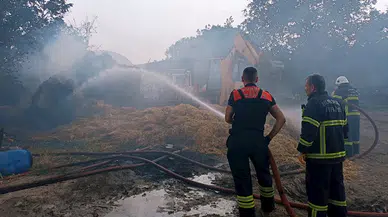 500 balya saman yandı