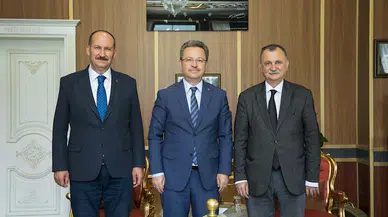 Vali Ünlü'den Başkan Balaban'a hayırlı olsun ziyareti