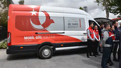 'Mobil Göç Noktası Aracı' hizmete girdi