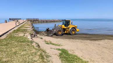 Trabzon'da Yalıncak Plajı yaza hazırlanıyor