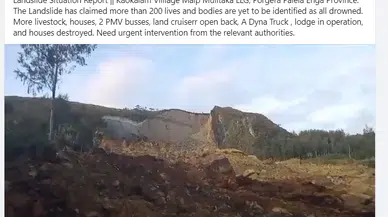 Papua Yeni Gine’de toprak kayması: 100’den fazla kişi toprak altında