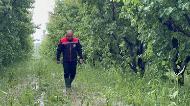 Iğdır'ın köylerini dolu ve sağanak vurdu; ulaşım aksadı