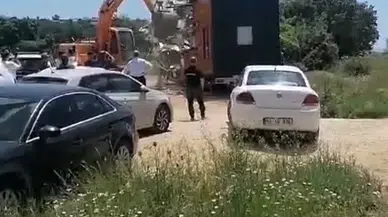 Edirne'de 'Tiny House' yıkımında arbede; gözaltılar var (2)