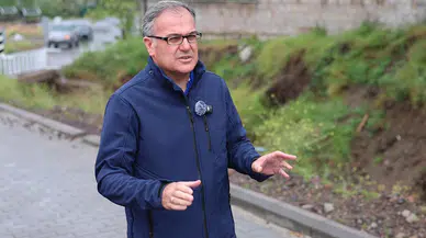 Kayseri'nin Hacılar ilçesinde kuvvetli yağış sonrası inceleme