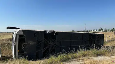 Şanlıurfa'da yolcu otobüsü şarampole devrildi! 5 kişi yaralandı