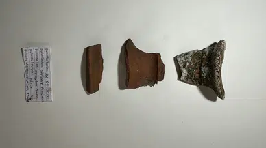 Tarihi 'Melikşah Hamamı' kazısında Osmanlı seramikleri bulundu