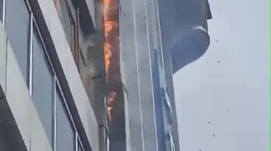 İstanbul- Şişli’de lokantanın bacası alev aldı; üst katlarda kalanlar kendilerini dışarı attı