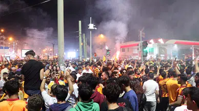 Gaziantep’te binlerce Galatasaray taraftarı cadde ve sokakları doldurdu 