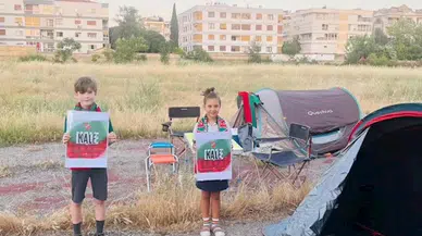 Karşıyaka'da stat için çadırlı protesto