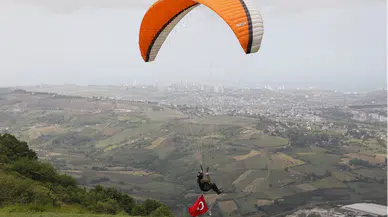 Samsun'da yamaç paraşütü etkinliği