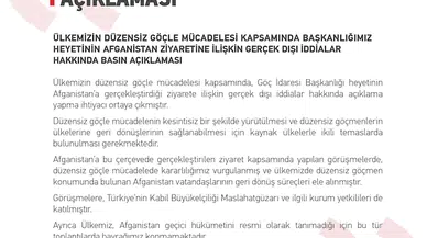 Göç İdaresi Başkanlığı'ndan 'Afganlara kolay vize verilecek' iddialarına yalanlama