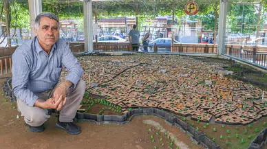 Belediye işçisinin 21 yılda hazırladığı Sur ilçesinin maketi, turistler için harita görevi görüyor