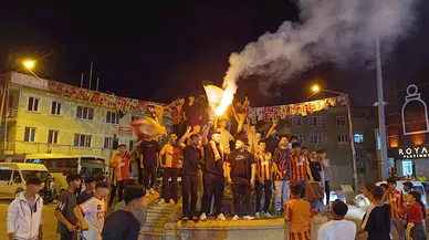 Adıyaman'da Galatasaray taraftarlarından coşkulu kutlama