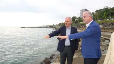 Rize Belediye Başkanı Rahmi Metin, Çiftekavak Halk Plajı'ndaki Yeniden Düzenleme Çalışmalarını İnceledi