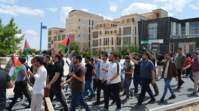 Mardin’de akademisyen ve öğrencilerden İsrail'in Refah’taki saldırılarına tepki