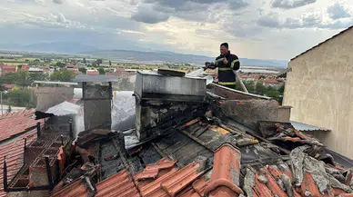 Baca yangını büyümeden söndürüldü