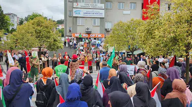 Tekkeköy'de İsrail'in Gazze'ye yönelik saldırıları kınandı