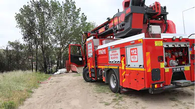 Havza ilçesinde barakada çıkan yangın ağaçlara sıçramadan söndürüldü