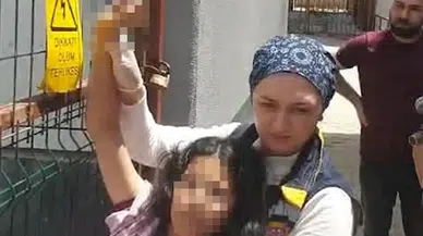 Okul bahçesinde oynarken eline çitin telleri saplandı