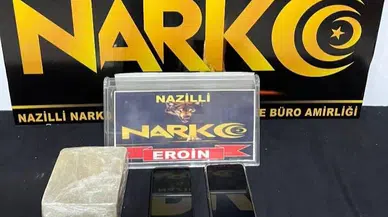 Nazilli'de durdurulan otomobilden 1 kilo eroin ele geçirildi