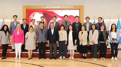 Kore Heyetinden Büyükşehir Belediyesi'ne nezaket ziyareti