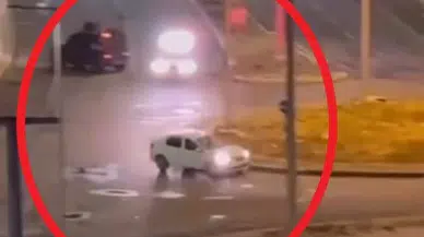 Otomobiliyle polisten kaçan ehliyetsiz ve alkollü sürücüye 54 bin lira ceza; takip kamerada