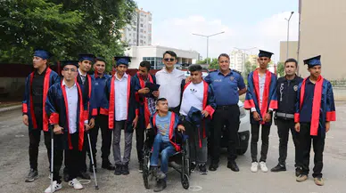 Özel öğrenciler mezuniyet coşkusu yaşadı