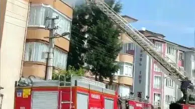 KARABÜK 'te apartman dairesinde yangın (VİDEO EKLENDİ) 