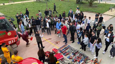 OMÜ’lü öğrencilere orman yangınlarına müdahale eğitimi verildi