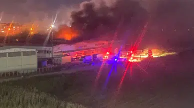 Bursa'da otomobil yedek parça fabrikasında yangın